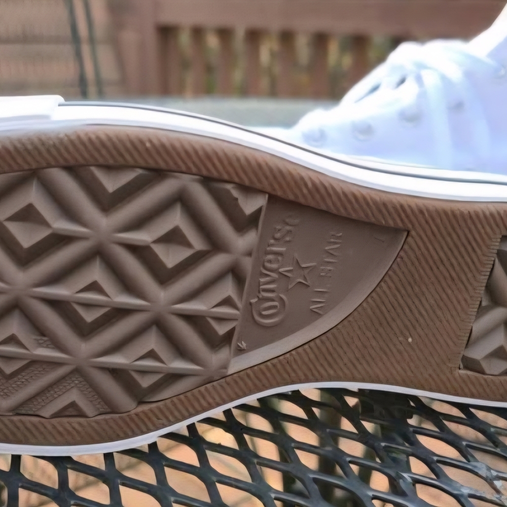 Converse White Platform High-Top Sneakers - Picture 4 of 5